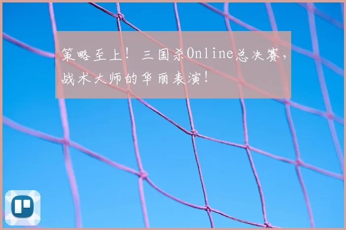 策略至上！三国杀Online总决赛，战术大师的华丽表演！